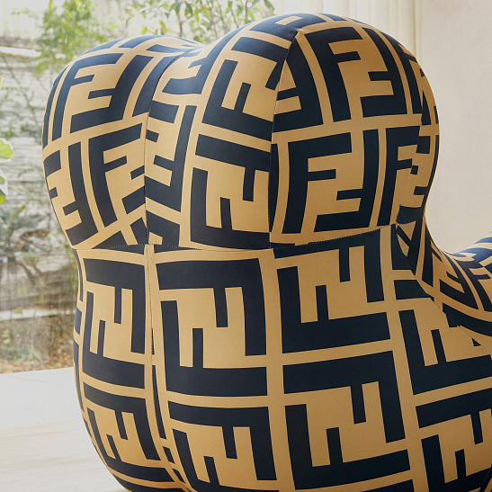 Бескаркасное кресло S023 черно-желтый, размер 121×90×102&nbsp;см