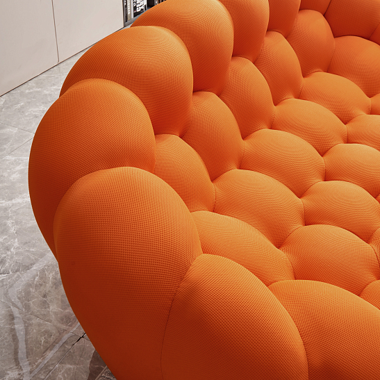 Бескаркасный диван S022 оранжевый, размер 188×73×106&nbsp;см