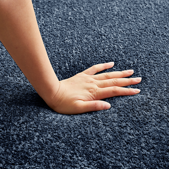 Модульный бескаркасный диван S077 синий, размер 277×103×68&nbsp;см