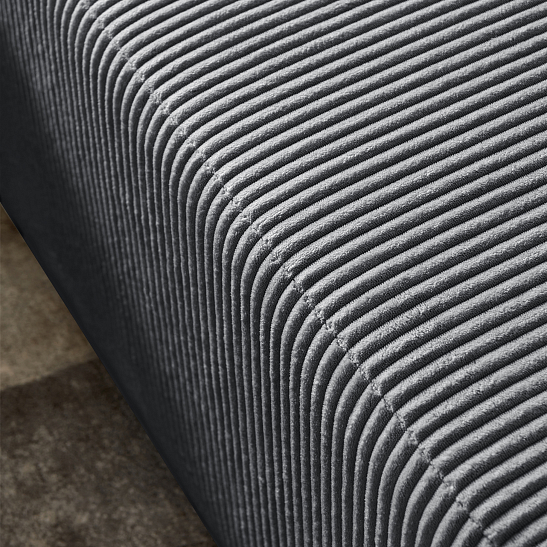 Модульный бескаркасный диван S052 серый, размер 350×180×82&nbsp;см