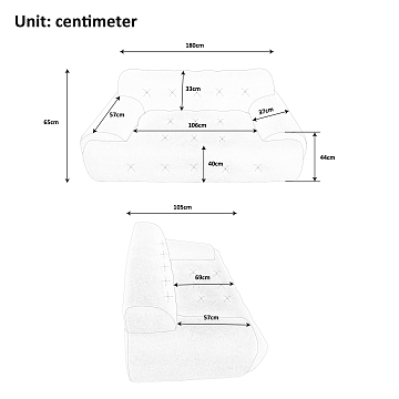 Бескаркасный диван S041 светло-серый, серый металлик, серый, серебристый