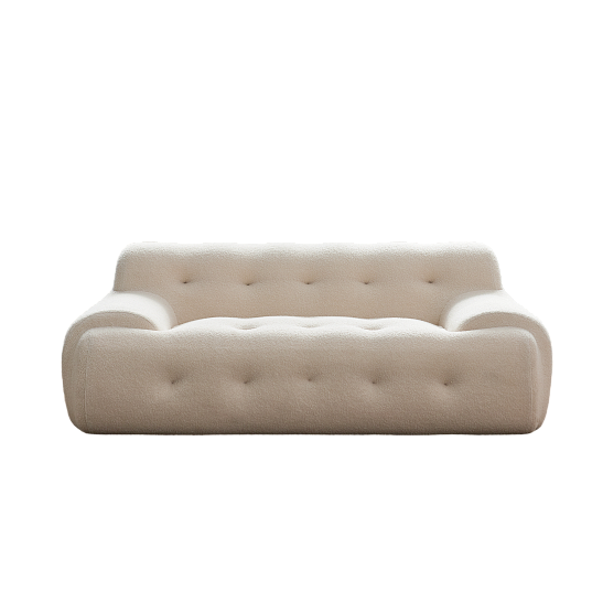Бескаркасный диван S041 бежевый, размер 180×65×105&nbsp;см